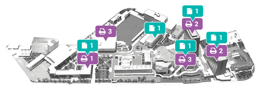 Mapa Red de Impresión Campus PUCE